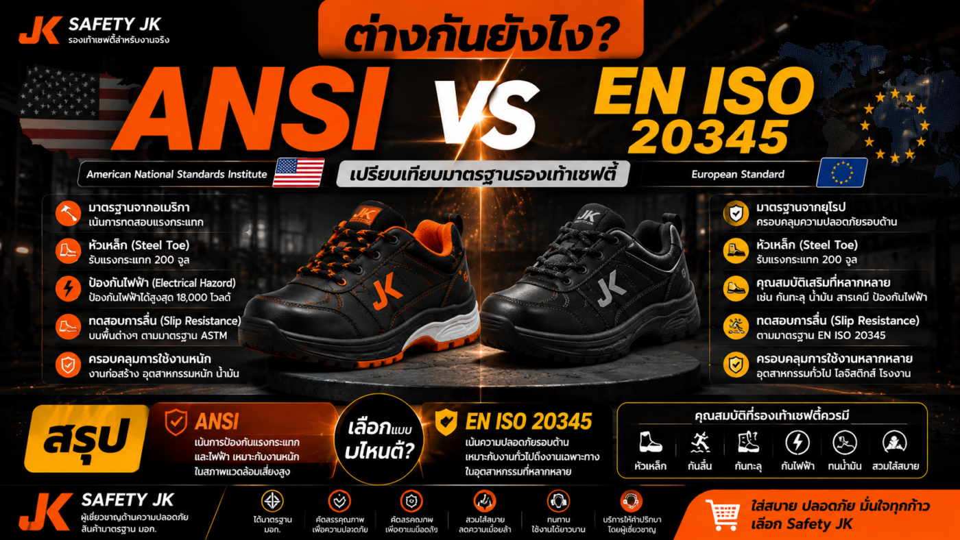 ANSI vs EN ISO 20345