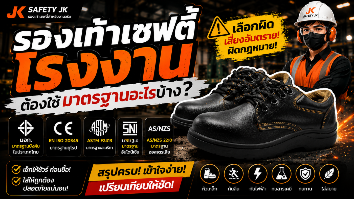 รองเท้าเซฟตี้มาตรฐาน มอก