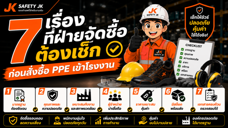7 เรื่องที่ฝ่ายจัดซื้อต้องเช็ก ก่อนสั่งซื้อ PPE เข้าโรงงาน