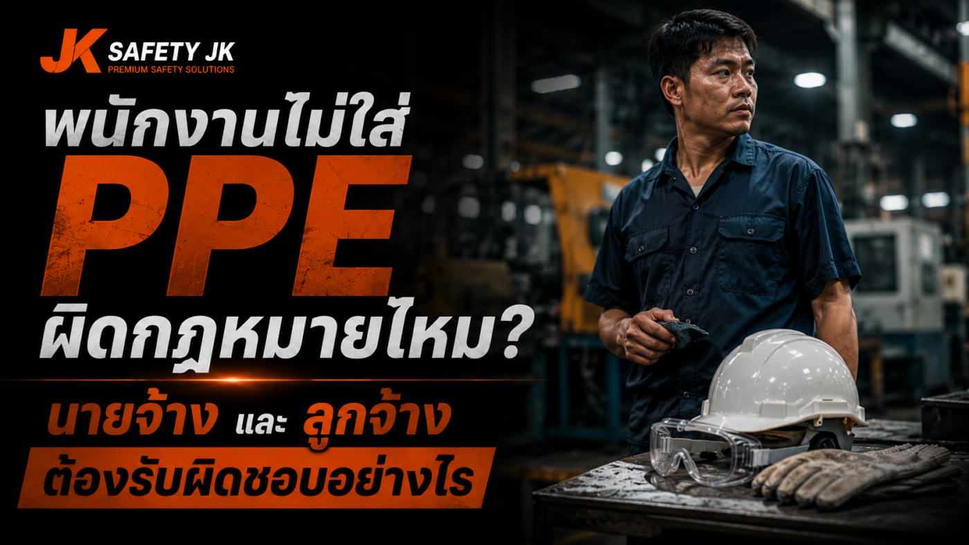 พนักงานไม่ใส่PPEผิดกฎหมายไหม