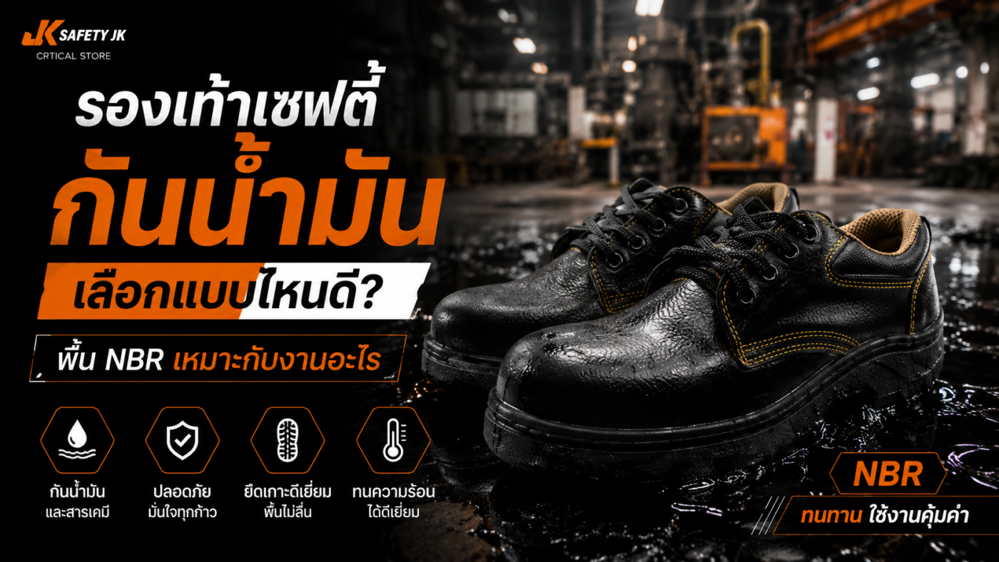 รองเท้าเซฟตี้กันน้ำมันเลือกแบบไหนดี